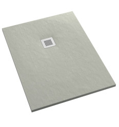 Brodzik kompozytowy Stabilsound Plus® Kalait Cement Stone 100x180x4 cm, prostokątny Schedpol (3.3131/CT/ST-M2)
