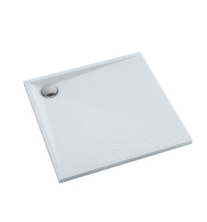 Brodzik kompozytowy Stabilsound Plus® Etrusco White Stone 80x80x3 cm, kwadratowy Schedpol (&nbsp;3.460/B/ST)