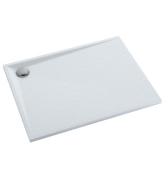 Brodzik kompozytowy Stabilsound Plus® Etrusco White Stone 70x90x3 cm, prostokątny Schedpol (3.475/B/ST)