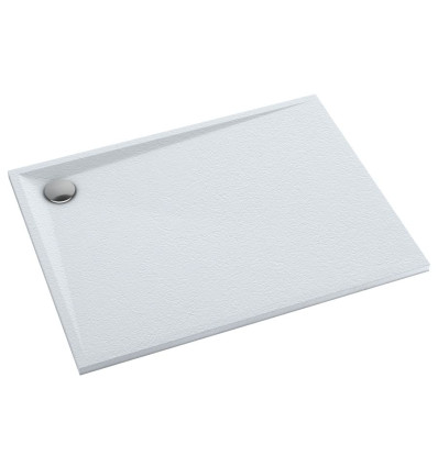 Brodzik kompozytowy Stabilsound Plus® Etrusco White Stone 70x90x3 cm, prostokątny Schedpol (3.475/B/ST)