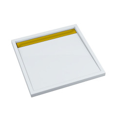 Brodzik kompozytowy Stabilsound Plus® Ajax G&W 90x90x4,5 cm, kwadratowy Schedpol (3.4226-M/Z/G)