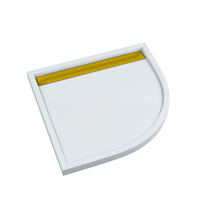 Brodzik kompozytowy Stabilsound Plus® Ajax G&W 90x90x4,5 cm R55, półokrągły Schedpol (3.4227-M/Z/G)