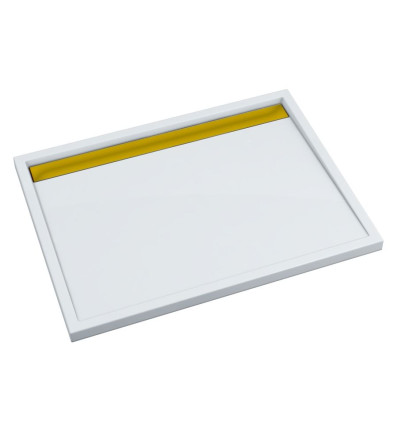Brodzik kompozytowy Stabilsound Plus® Ajax G&W 80x100x4,5 cm, prostokątny Schedpol (3.4228-M/Z/G)