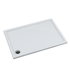 Brodzik akrylowy Caspar New 80x100x4,5 cm, prostokątny z odpływem w narożniku Schedpol (3.2336 )