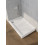 Brodzik akrylowy zintegrowany z nośnikiem i obudową Medium White Stone 90x100x16 cm, prost. Schedpol (3.4745/B/ST)