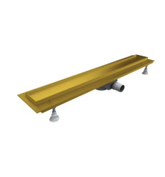 Odpływ liniowy Base-Low Gold 100x8x7 cm z maskownicą Gold Plate Schedpol (OLP100/ZST-LOW)