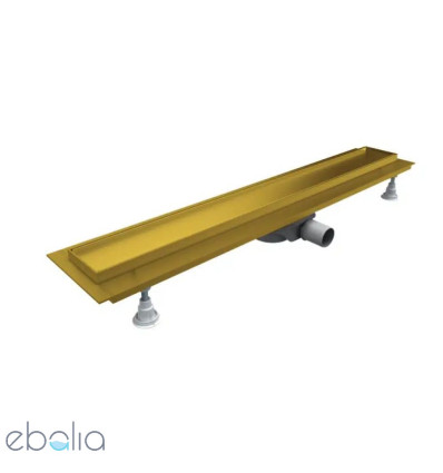 Odpływ liniowy Base-Low Gold 80x8x7 cm z maskownicą Gold Plate Schedpol (OLP80/ZST-LOW)