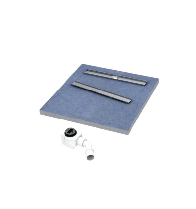 Brodzik podpytkowy Stabilsound Plus® Esco-Line 90x90x5/12,5 cm, kwadratowy Schedline (10ST.4S4-9090)