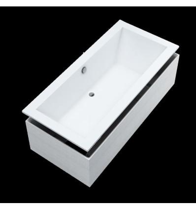 wanna akrylowa Standard Plus Vince 2.0 SET 170x75x57 cm, prostokątna z nośnikiem Schedline (3WST.VS3P-17075)