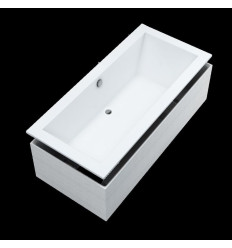 wanna akrylowa Standard Plus Vince 2.0 SET 190x90x57 cm, prostokątna z nośnikiem Schedline (3WST.VS3P-19090)