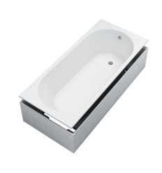 wanna akrylowa Standard Plus Solia SET 170x75x57 cm, prostokątna z nośnikiem Schedline (3WST.SS1P-17075)