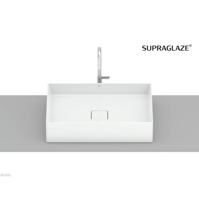 Umywalka nablatowa prostokątna 51x36 cm Fineceramic® Supraglaze® TERRA Roca (A32787ZS00)