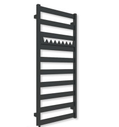 Grzejnik łazienkowy 1150x500 Vivo czarny mat Terma (WGVOV115050-K9M5SX)