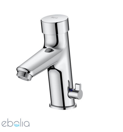 Bateria umywalkowa czasowa stojąca z mieszaczem eco chrom Fluent Roca (A5A3B24C00)