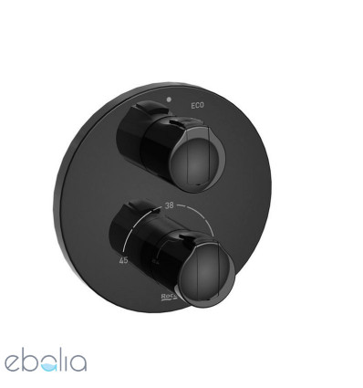 Bateria prysznicowa podtynkowa termostatyczna Titanium Black T-1000 Roca (A5A2E09CN0)