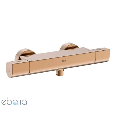 Bateria prysznicowa termostatyczna ścienna Rose Gold T-1000 Roca (A5A142ERG0)