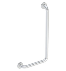 Poręcz ścienna Lehnen Funktion, B37.5cm, H68cm, T8cm, prawa, stal nierdzewna gładka Koło (L1012111)