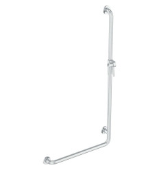 Drążek prysznicowy Lehnen Funktion wygięty, prawy, B67cm, H127cm, stal nierdzewna gładka Koło (L1023511)