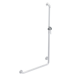 Drążek prysznicowy Lehnen Funktion wygięty, B67cm, H127cm, stal nierdzewna falista Koło (L1023512)