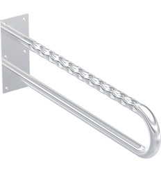Poręcz ścienna Lehnen Funktion, L70cm, stal nierdzewna falista Koło (L1054402)