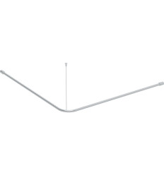 Drążek do zasłony prysznicowej Lehnen Concept Pro, wygięty, L120cm, stal nierdzewna gładka Koło (L63102000)