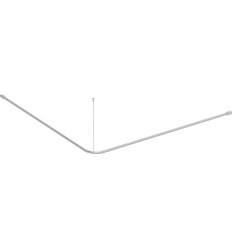 Drążek do zasłony prysznicowej Lehnen Concept Pro, wygięty, L150cm, stal nierdzewna gładka Koło (L63103000)