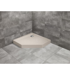 Brodzik pięciokątny 80x80 Doros PT Compact Stone kaszmirowy Radaway (SDRPT8080-05-84S)