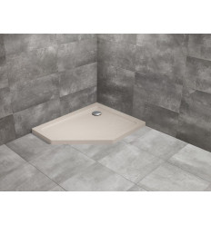 Brodzik pięciokątny 90x80 Doros PT E prawy Stone kaszmirowy Radaway (SDRPT9080-01-84SR)