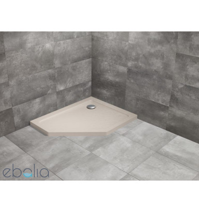 Brodzik pięciokątny 90x80 Doros PT E prawy Stone kaszmirowy Radaway (SDRPT9080-01-84SR)