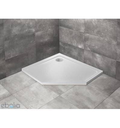 Brodzik pięciokątny 100x80 Doros PT E Lewy Stone biały Radaway (SDRPT1080-01-04SL)