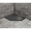 Brodzik pięciokątny 100x80 Doros PT E Lewy Stone Black Radaway (SDRPT1080-01-54SL)