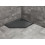 Brodzik pięciokątny 100x80 Doros PT E Prawy Stone Black Radaway (SDRPT1080-01-54SR)