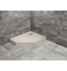 Brodzik pięciokątny 90x80 Doros PT E prawy Compact Stone kaszmirowy Radaway (SDRPTP9080-05-84SR)