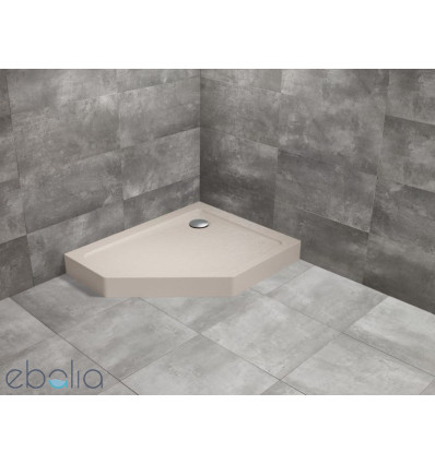 Brodzik pięciokątny 90x80 Doros PT E prawy Compact Stone kaszmirowy Radaway (SDRPTP9080-05-84SR)