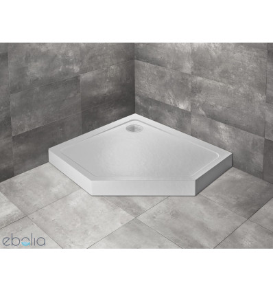 Brodzik pięciokątny 100x80 Doros PT E Compact Stone biały Radaway (SDRPTP1080-05-04SL)