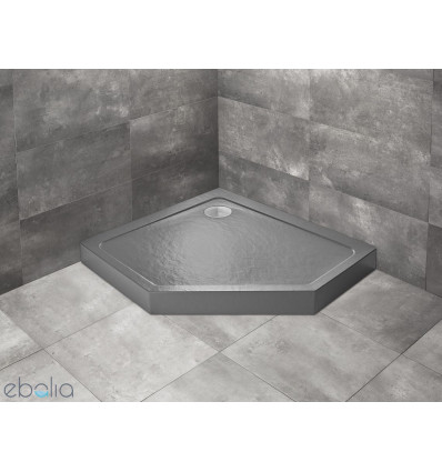 Brodzik pięciokątny 100x80 Doros PT E Compact Stone antracytowy Radaway (SDRPTP1080-05-64SL)