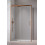 Kabina prysznicowa 100x70 Idea Brushed Copper KDJ Radaway (387040-93-01L + 387048-93-01R)