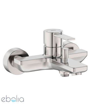 Bateria wannowo-prysznicowa ścienna bez zestawu Inox Targa Roca (A5A025FSM0)