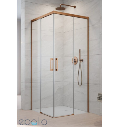 Kabina prysznicowa 70x70 Idea Brushed Copper KDD Radaway (387065-93-01L + 387065-93-01R)