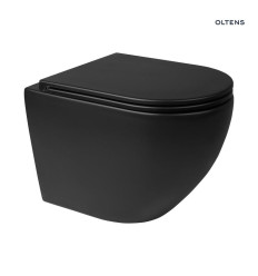 Miska wisząca WC PureRim SmartClean czarna Hamnes Stille Oltens (42521300)