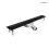 Odpływ prysznicowy liniowy 80 cm czarny/czarny mat Langan Slim Oltens (30011300)