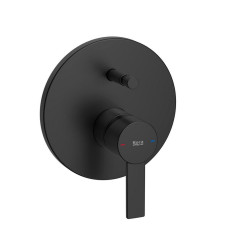 Bateria wannowo-prysznicowa podtynkowa czarny mat Targa Roca (A5A0B5FNB0)