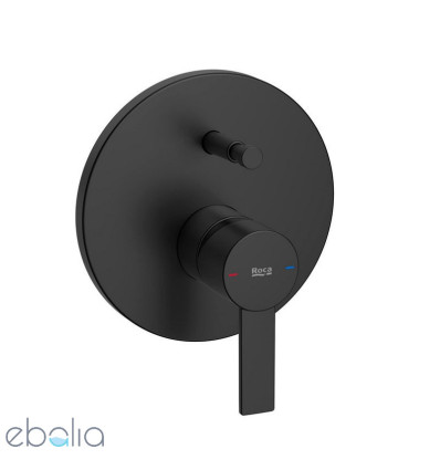 Bateria wannowo-prysznicowa podtynkowa czarny mat Targa Roca (A5A0B5FNB0)