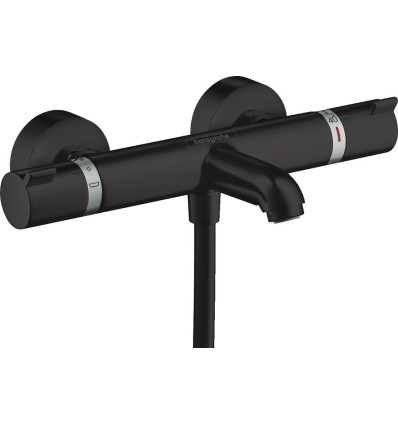 Bateria wannowa, termostatyczna, natynkowa Czarny Matowy Ecostat Comfort Hansgrohe (13114670)