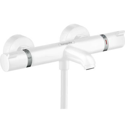 Bateria wannowa, termostatyczna, natynkowa Biały Matowy Ecostat Comfort Hansgrohe (13114700)