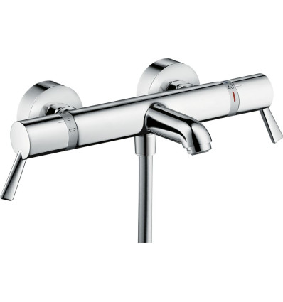 Bateria wannowa Care z długimi uchwytami, termostatyczna, natynkowa Chrom Ecostat Comfort Hansgrohe (13115000)