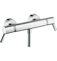 Bateria prysznicowa Care z długimi uchwytami, termostatyczna, natynkowa Chrom Ecostat Comfort Hansgrohe (13117000)