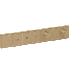 Bateria termostatyczna do 3 odbiorników, podtynkowa Brąz Szczotkowany RainSelect Hansgrohe (15381140)