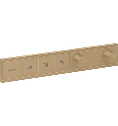 Bateria termostatyczna do 3 odbiorników, podtynkowa Brąz Szczotkowany RainSelect Hansgrohe (15381140)