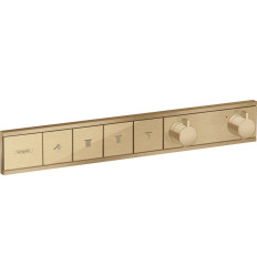 Bateria termostatyczna do 4 odbiorników, podtynkowa Brąz Szczotkowany RainSelect Hansgrohe (15382140)